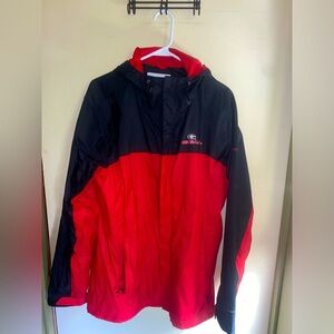 Columbia UGA raincoat. Like new. Never been work. Size large